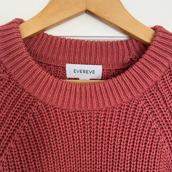 Evereve Chunky Fisherman Crewneck Sweater | Size XS - Picture 1 of 7